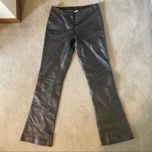 Caché Leather Pants Size 2